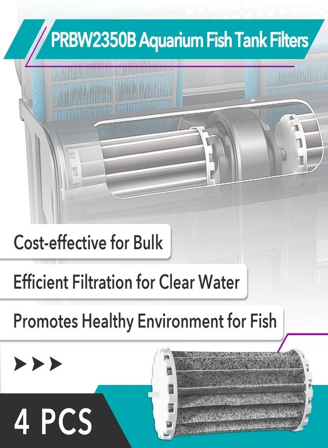 Joworthy 4 PCS PRBW2350B Bio Wheel Aquarium Fish Tank Filters Compatible with Penguin 200 350 Hang On Filters, Fits for 200B 350B Assembly Biowheel Part - Image 2